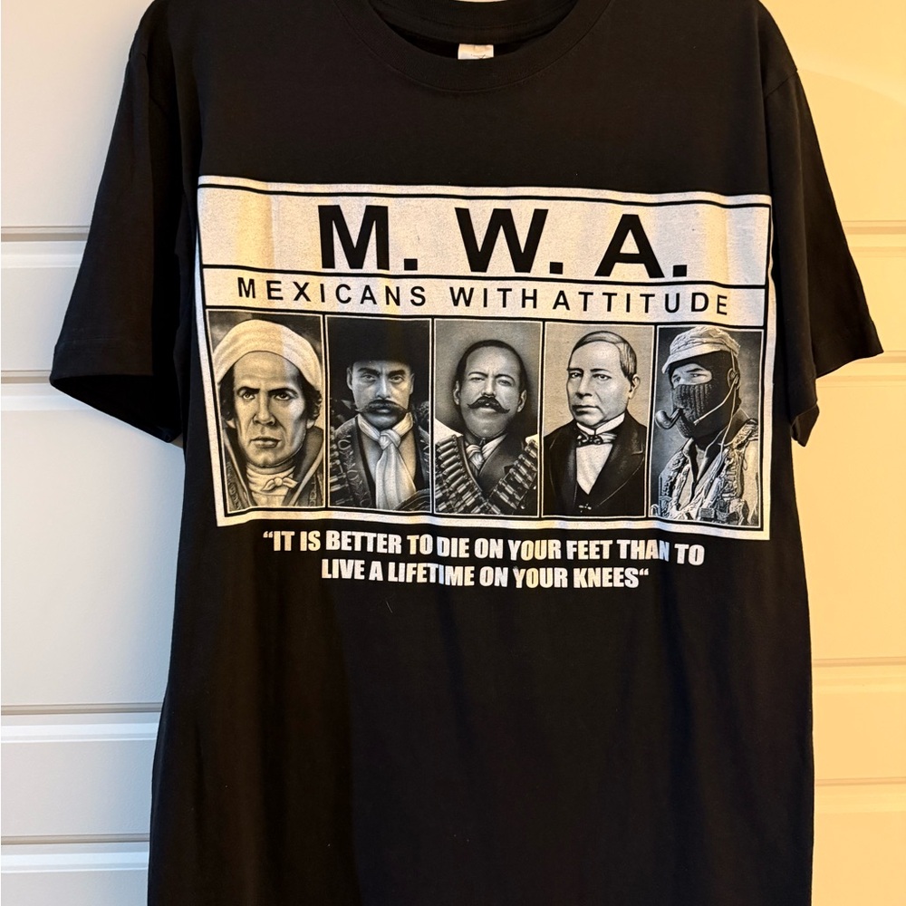 Black M.W.A ‘Mexicans With Attitude’ graphic tee